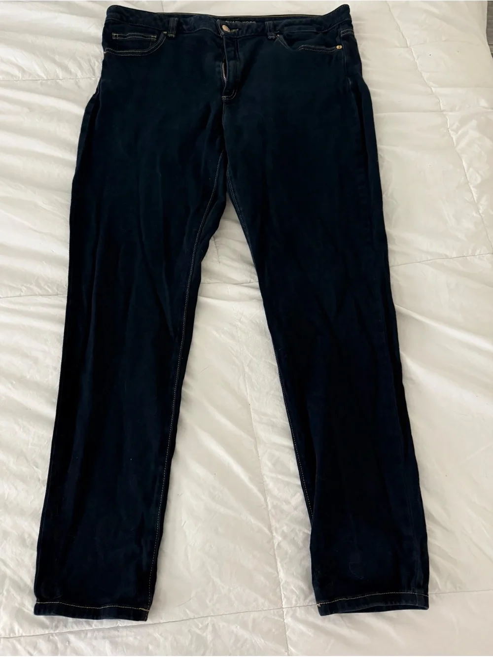 Michael Kors Woman’s Jeans with Gold MK Logo
